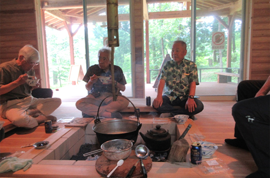 理事会のあとの豚汁